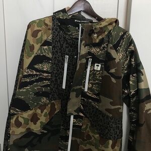 SHORT PARKA PXP MIXED PRINT PARKA